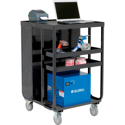 Global Industrial™ Steel Powered Receiving Cart 100AH, 28