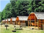 Log cabins at campground at THOUSAND TRAILS GRANDY CREEK - thumbnail