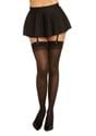 Women's Black Thigh High w/ Back Seam