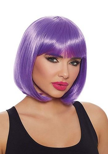 Womens Purple Short Bob Wig