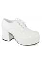 Men's White Platform Pimp Shoes