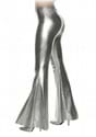 Womens Metallic Silver Bell Bottoms