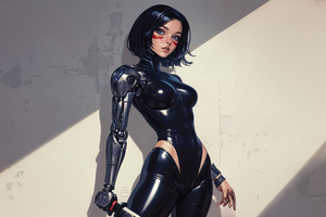 Alita Reborn The Cyborg Warrior Wallpaper