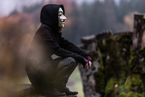 Anonymous Mask Guy (1440x900) Resolution Wallpaper