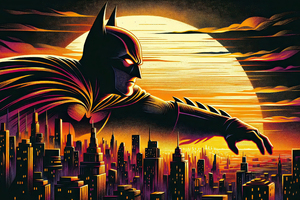 Batman Vigilante Of The Night (1366x768) Resolution Wallpaper