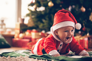 Christmas Baby Santa Outfit (1280x800) Resolution Wallpaper