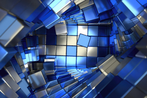 Cubic 3d Geometry 4k (1600x900) Resolution Wallpaper