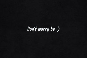 Dont Worry Be Happy (2048x2048) Resolution Wallpaper