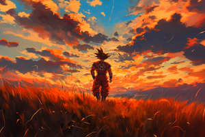 Embrace Goku (1336x768) Resolution Wallpaper