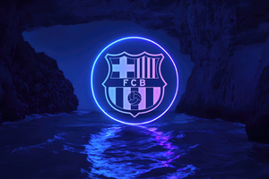 Fc Barcelona Logo 5k (1440x900) Resolution Wallpaper