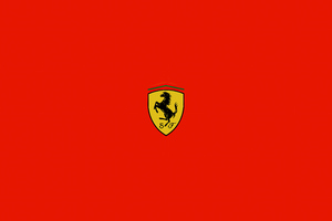 Ferrari Minimal Logo 5k (5120x2880) Resolution Wallpaper