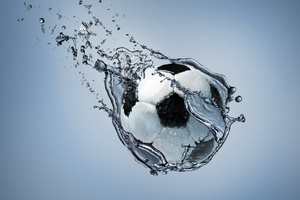 Football Water Splash (1152x864) Resolution Wallpaper