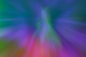 Green And Purple Aurora Sky (1366x768) Resolution Wallpaper