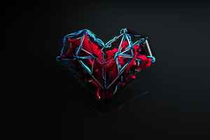 Heart 3d Cgi 4k (1600x900) Resolution Wallpaper