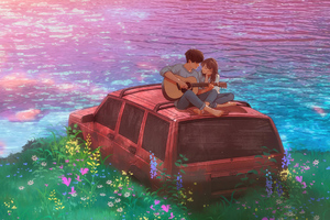 Love Songs By The Water (2932x2932) Resolution Wallpaper