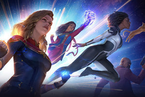 Marvel Future Fight X Captain Marvel (1920x1200) Resolution Wallpaper