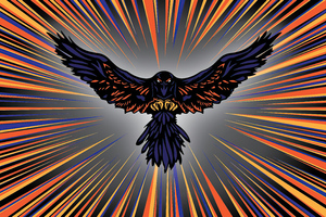 Raven Coin Logo (1440x900) Resolution Wallpaper