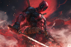 Rhythm Of Deadpool (1366x768) Resolution Wallpaper