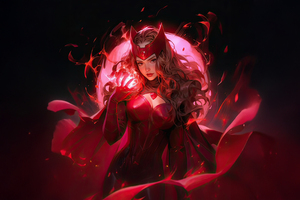 Scarlet Witch Save The Universe (1366x768) Resolution Wallpaper