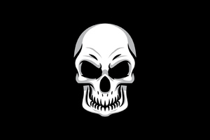 Skull Minimal (1440x900) Resolution Wallpaper