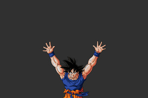 Son Goku Dragon Ball Z Minimal (2048x2048) Resolution Wallpaper