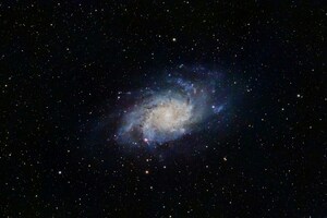 Spiral Galaxy With Stars (1366x768) Resolution Wallpaper