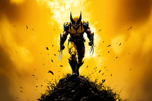 The Radiant Wolverine (1336x768) Resolution Wallpaper