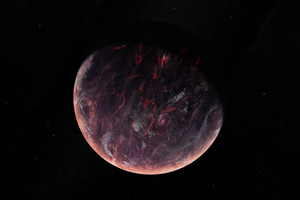 Volcanic Planet 5k (2048x2048) Resolution Wallpaper