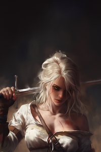 Ciri The Witcher (1440x2960) Resolution Wallpaper