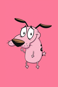 Courage The Cowardly Dog Minimal 4k (720x1280) Resolution Wallpaper