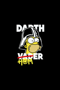 Darth Vader Homer (720x1280) Resolution Wallpaper