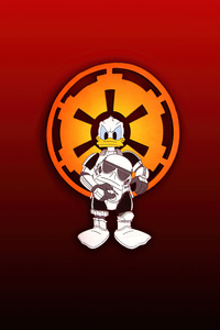 Donald Duck Stormtrooper (720x1280) Resolution Wallpaper