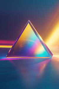 Glass Prism Triangle Abstract 5k (720x1280) Resolution Wallpaper