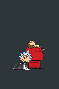 Minimal Rick And Morty (540x960) Resolution Wallpaper