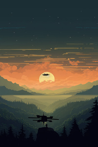 Minimalist Scene Landscape 4k (540x960) Resolution Wallpaper