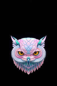 Owl Minimalism 4k (540x960) Resolution Wallpaper