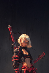 Rebel Swordswoman Born For Battle (2160x3840) Resolution Wallpaper