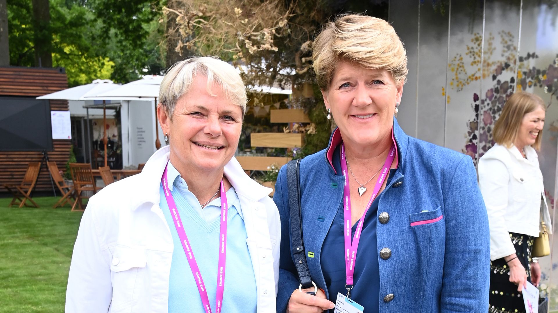 Clare Balding and Alice Arnold at the RHS Chelsea Flower Show in 2022