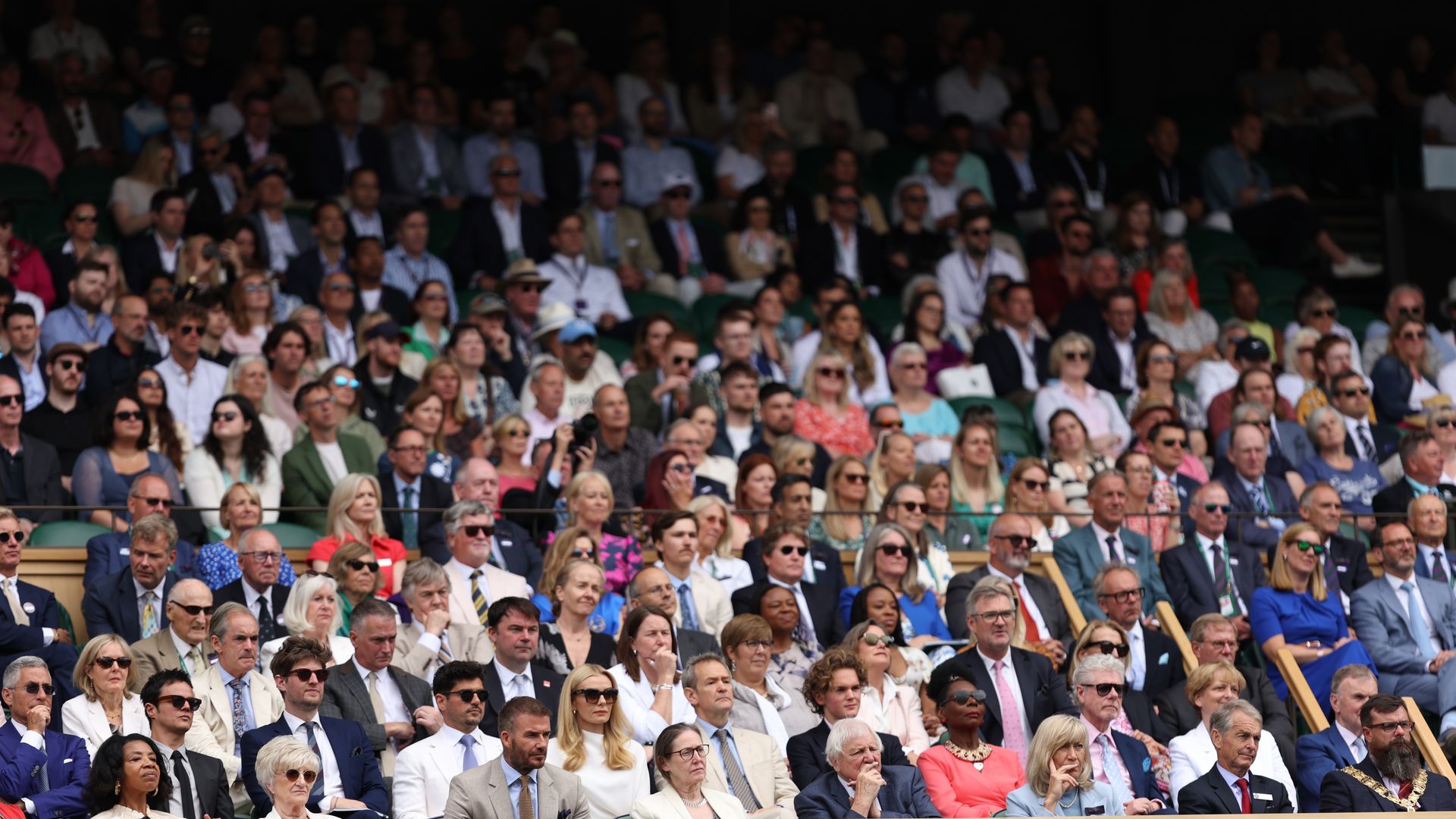 Royal Box at Wimbledon Day 1