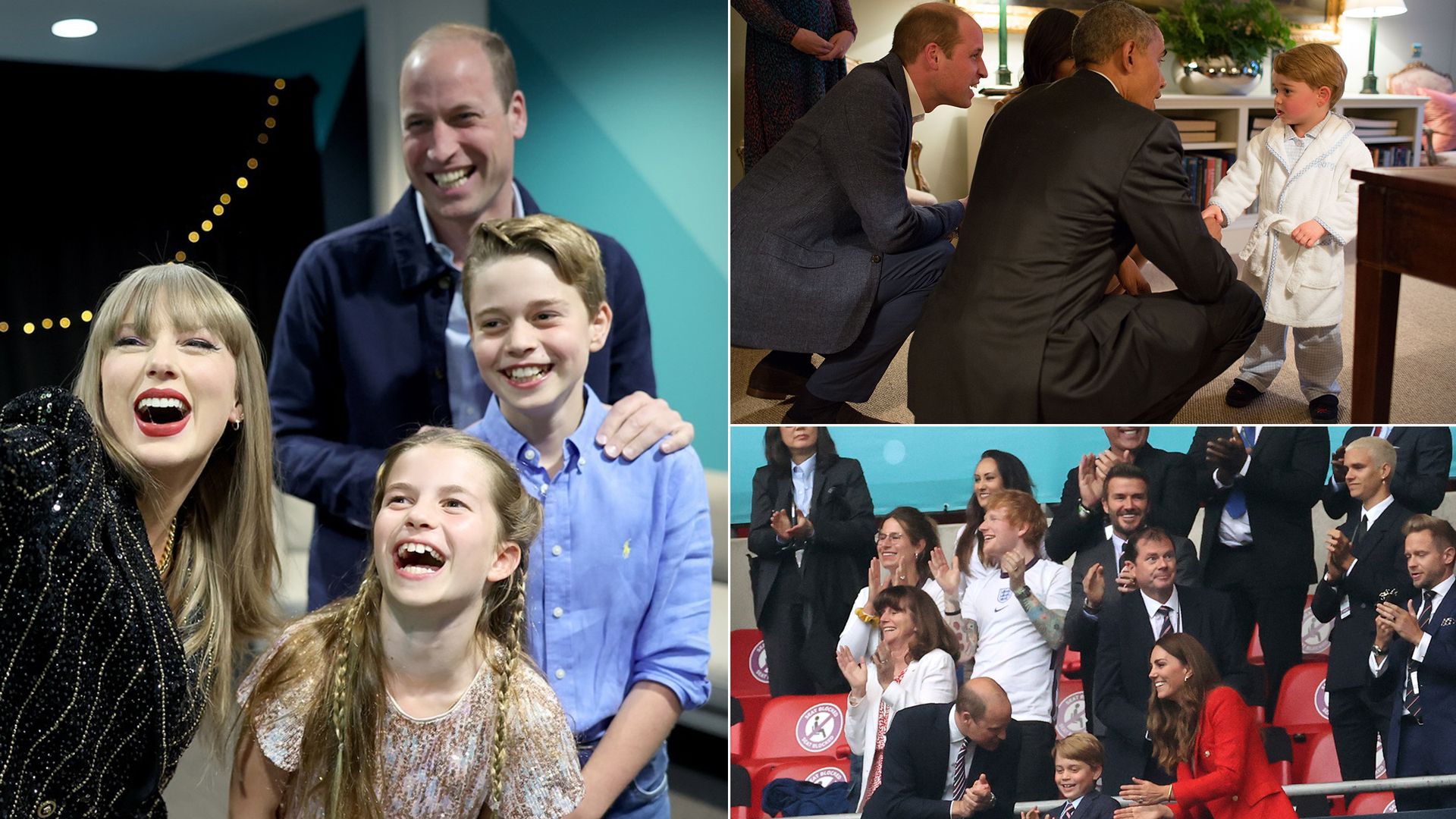 13 famous faces Prince George has met - including Taylor Swift, David Beckham and the Obamas