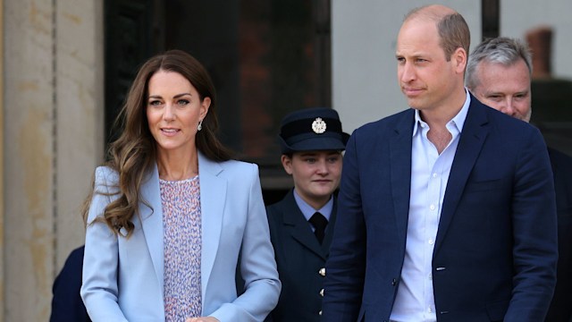 Kate and William leaving Fitzwilliam Museum in Cambridgeshire in 2022