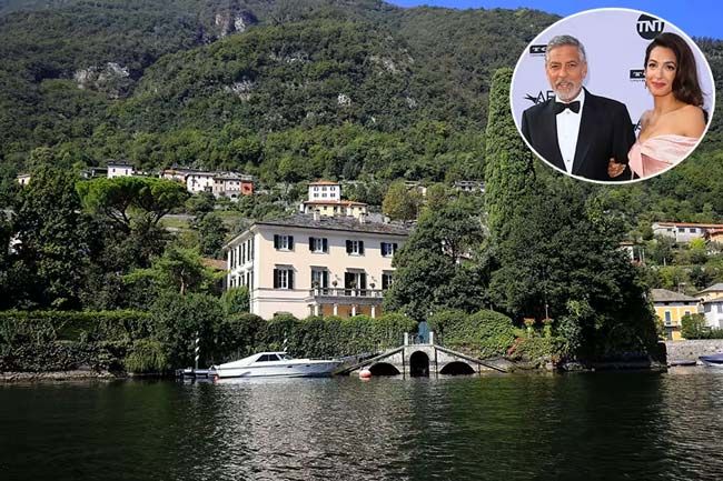 george and amal clooney lake como home