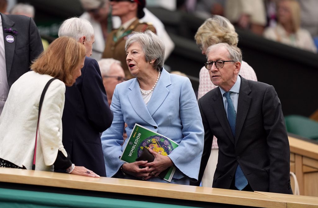 theresa may at wimbledon in royal box 