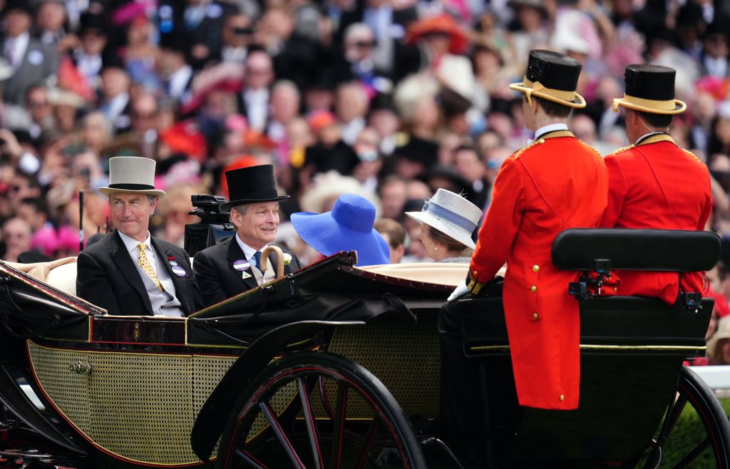 Vice Admiral Sir Tim Laurence, Daniel Chatto, Lady Sarah Chatto and the Princess Royal