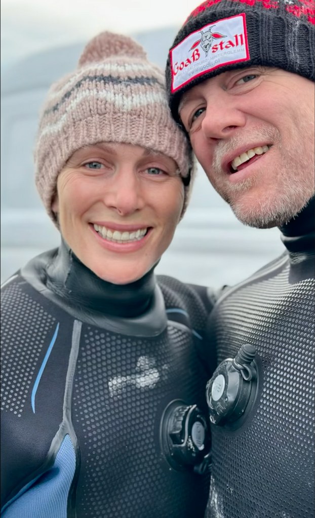 Zara and Mike donned wetsuits to brave the sub-zero temperatures in Icealand's waters