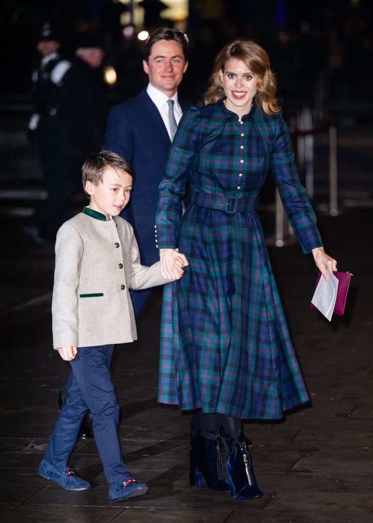 Princess Beatrice with Edoardo Mapelli Mozzi and Christopher Woolf