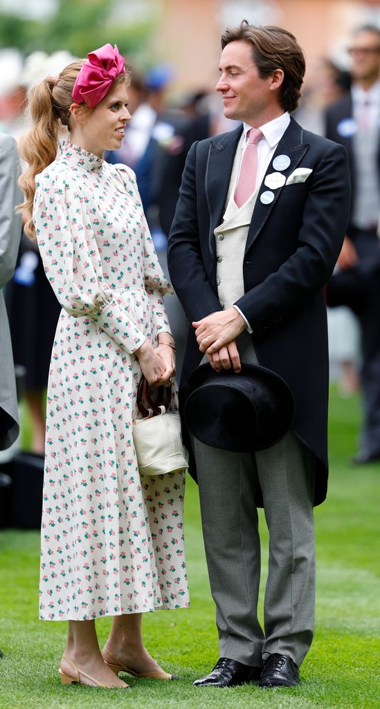 Princess Beatrice and Edoardo Mapelli Mozzi attend day one of Royal Ascot 2023 at Ascot Racecourse on June 20, 2023 in Ascot, England. 