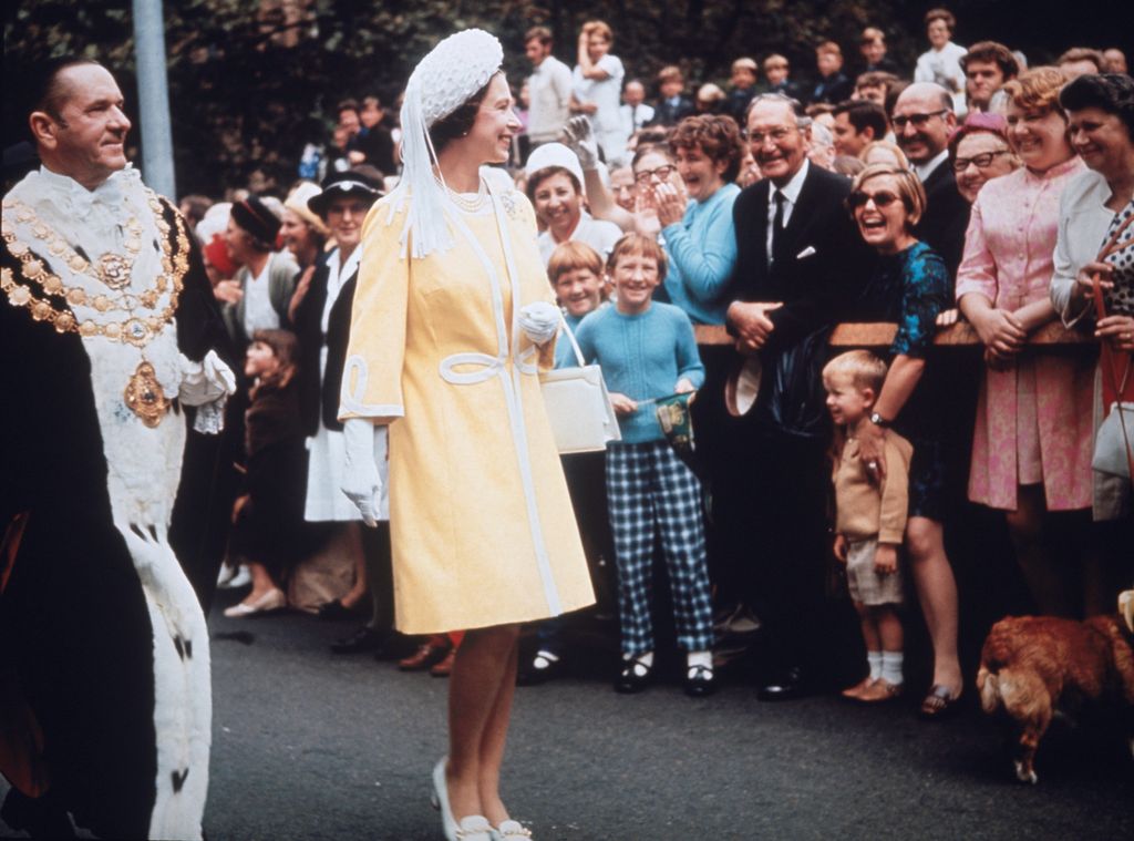 The Queen during a royal walkabout in Australia, 1970