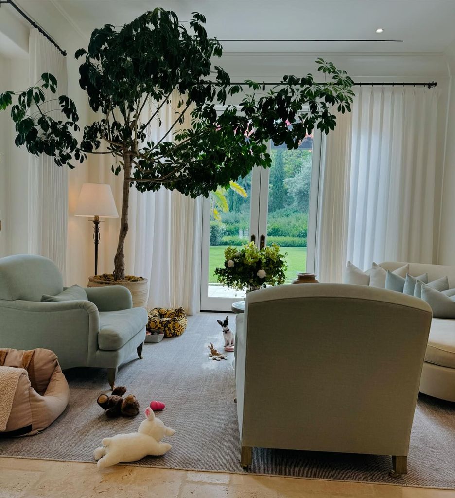 Sofia vergara's neutral  living room