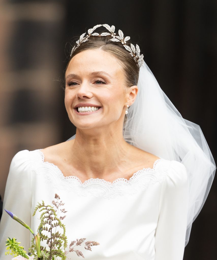 Olivia Grosvenor wore the Faberge Myrtle Tiara